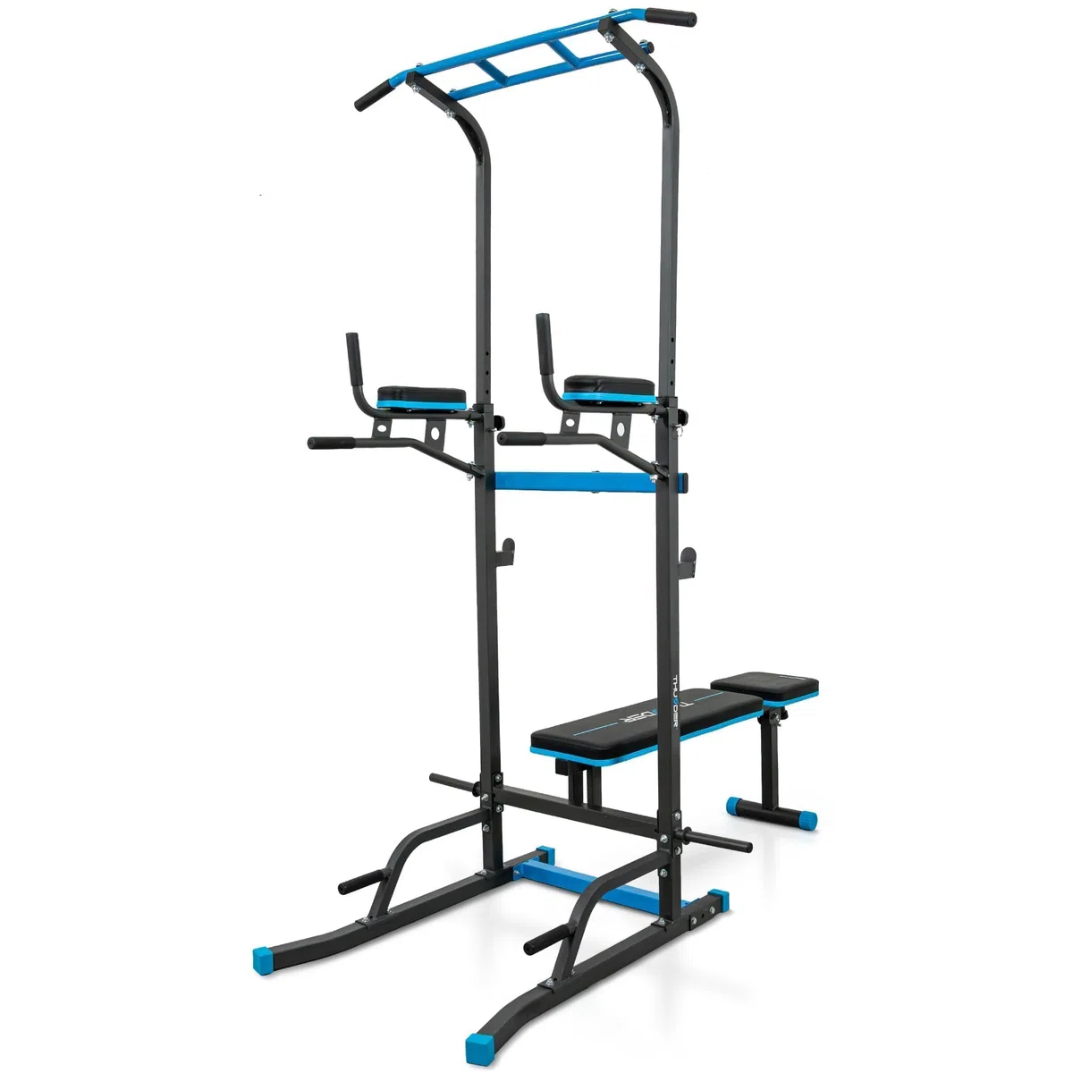 THUNDER Power Tower Estación de Fondos y Dominadas – Equipo de Fitness para Home Gym