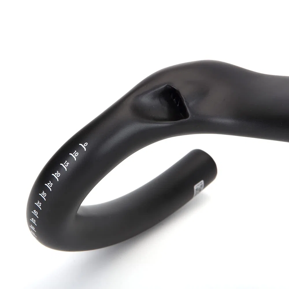 Manillar de carbono for bicicleta de carretera, manillar de bicicleta de carretera de ciclocross con gran llamarada, manillar de fibra de carbono de 370/390/410mm(390MM)