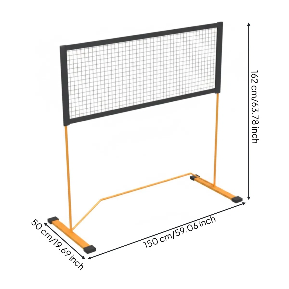 KESOTO Red de Entrenamiento Portátil de Pádel con Ensamblaje Sencillo y Estabilidad en Superficies Planas para Práctica Casual Exterior