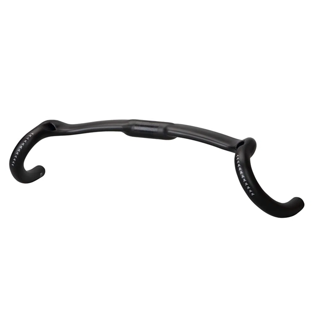 Manillar de carbono for bicicleta de carretera, manillar de bicicleta de carretera de ciclocross con gran llamarada, manillar de fibra de carbono de 370/390/410mm(390MM)