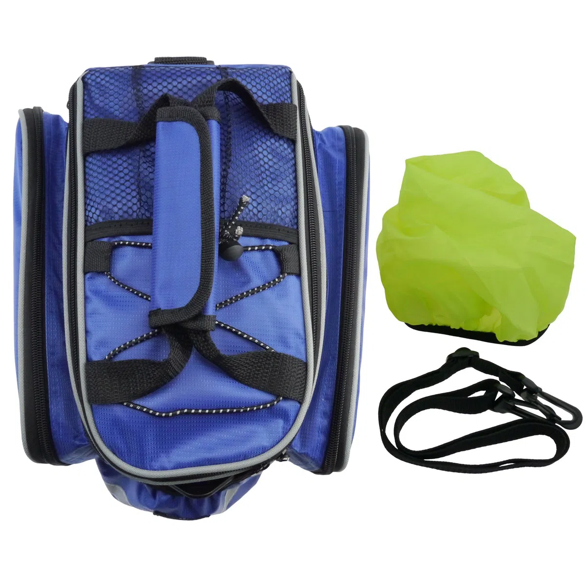 Bolsa de Transporte multifunción Impermeable para Bicicleta de excursión y Bicicleta, Bolsa de Transporte para Equipaje con Cubierta Impermeable (Azul)