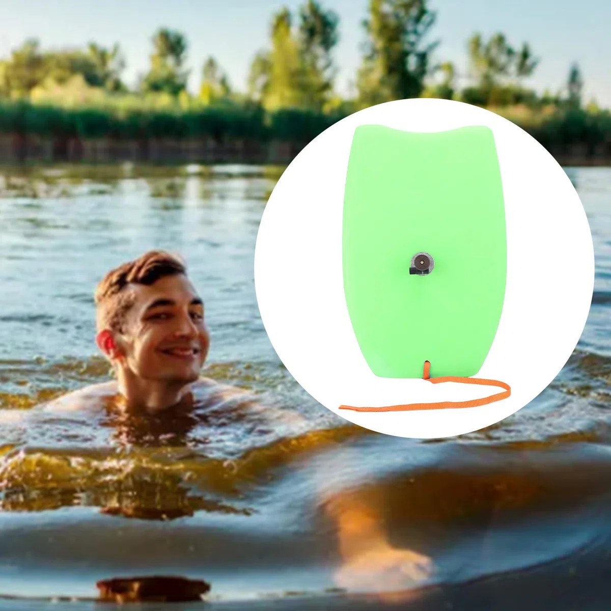Tabla de Natación para Teléfonos, Cámaras con Soporte Ajustable, Materiales Ligeros y Duraderos para una Natación Eficiente, Fácil Almacenamiento