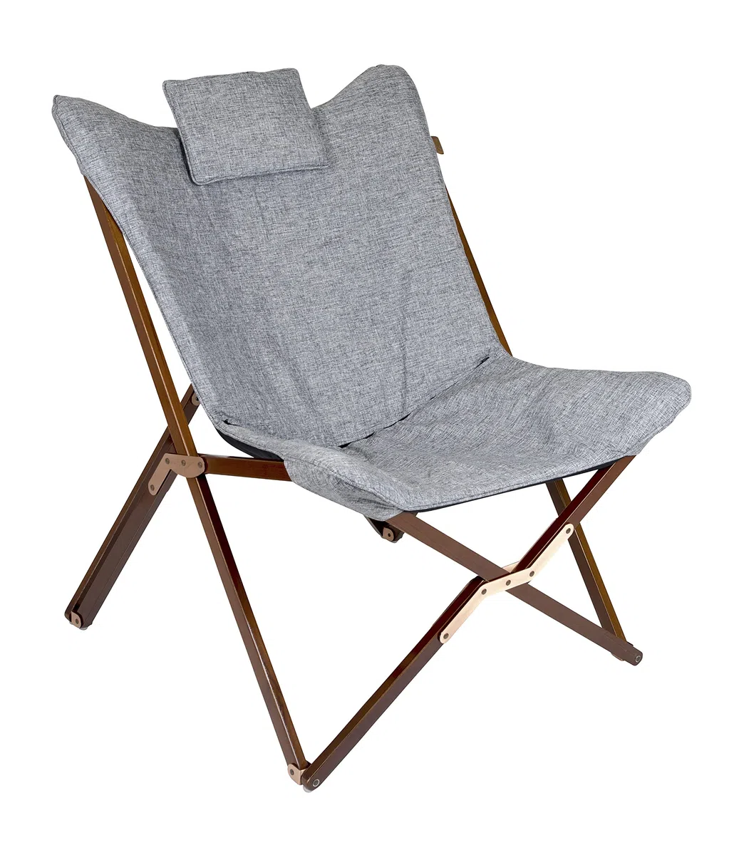 Bo-Camp - Urban Outdoor - Sillón Relax - Bloomsbury - L - Poliéster Oxford - Gris