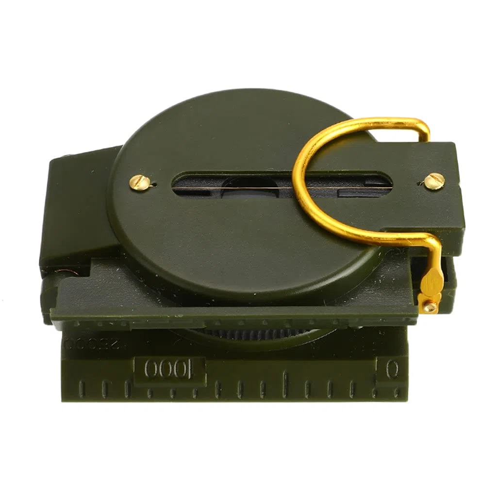 ACiyD Brújula portátil Militar para Acampar al Aire Libre Mini brújula de Lente Plegable Supervivencia del ejército Herramientas precisas de expedición