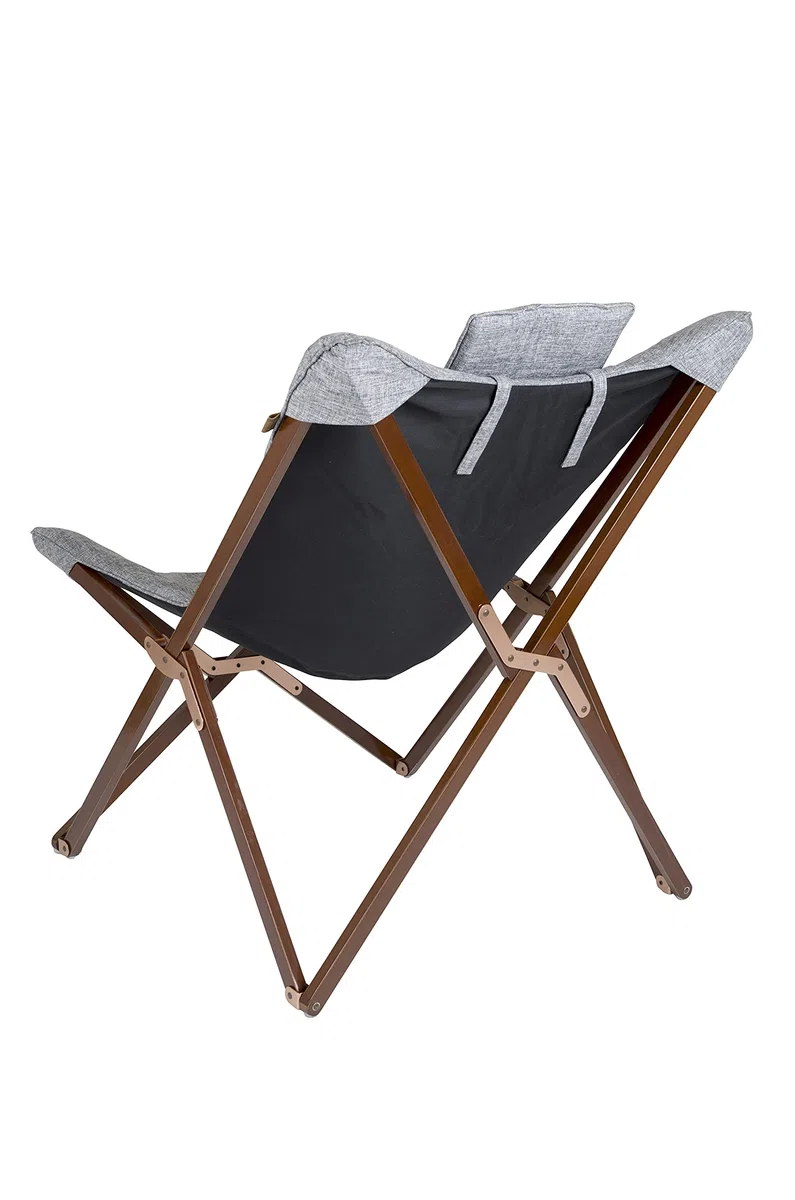 Bo-Camp - Urban Outdoor - Sillón Relax - Bloomsbury - L - Poliéster Oxford - Gris