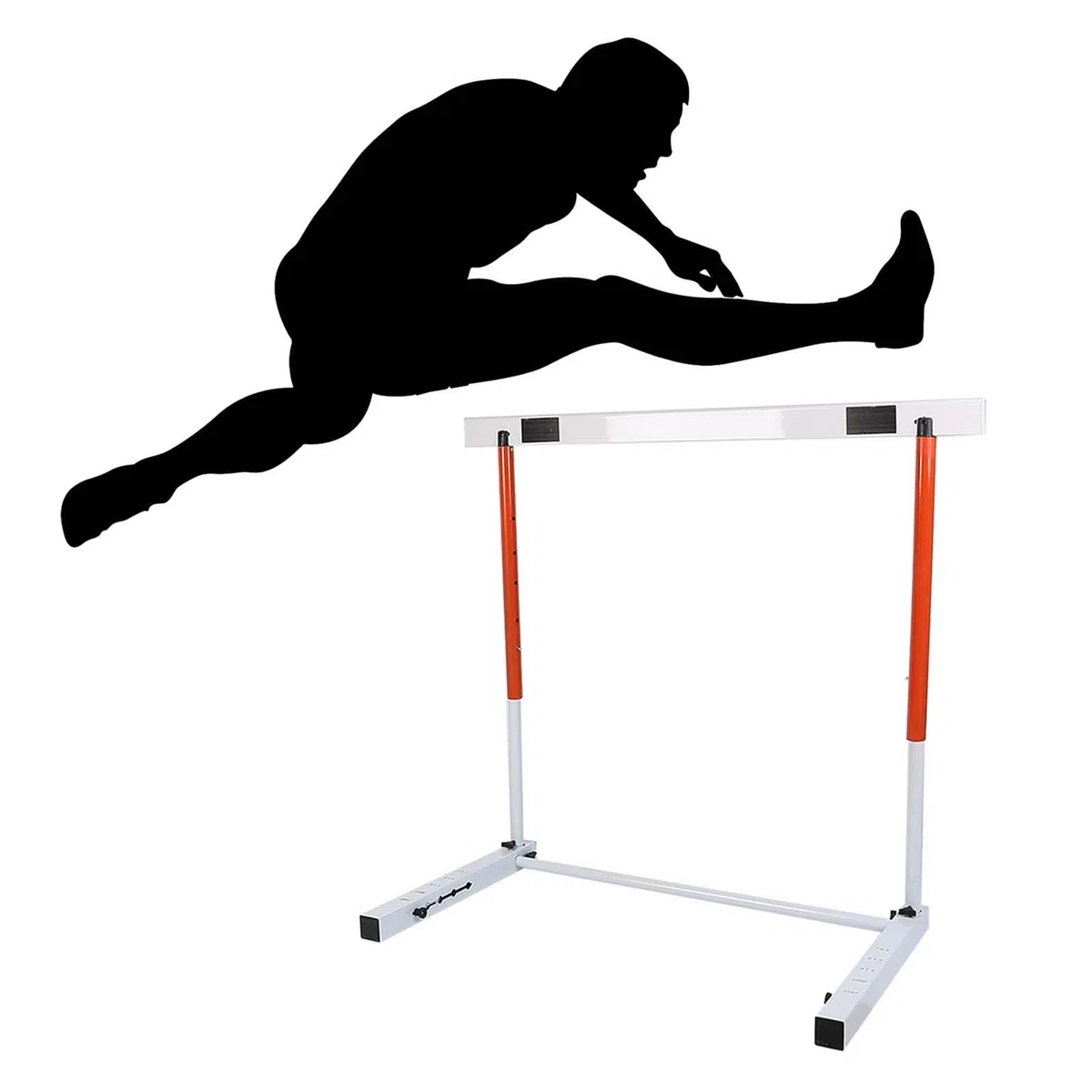 Genérico Vallas de Agilidad y Velocidad Ajustables, Vallas portátiles de Metal para Atletismo, Equipo de Entrenamiento Profesional para Atletas Adultos, de 30 a 42 Pulgadas de Alto