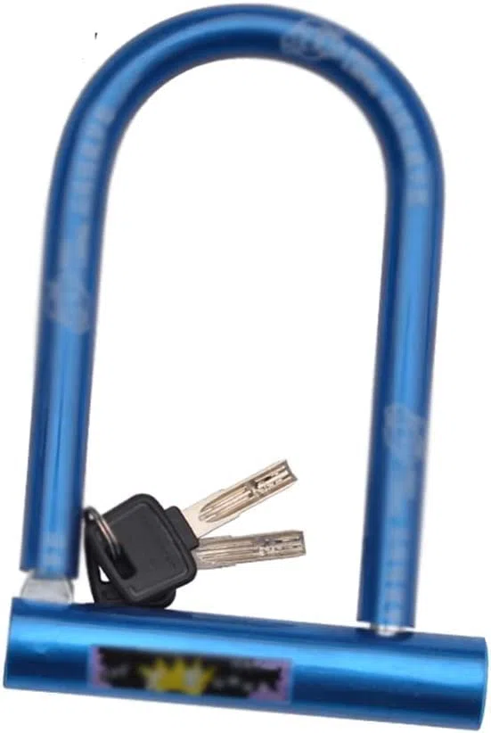 Candados Candado en U para Bicicleta de Alta Resistencia con 2 Llaves Candado Seguro en Forma de U de Alta Seguridad para Bicicletas eléctricas, Bicicletas de Carretera, protección antirrobo